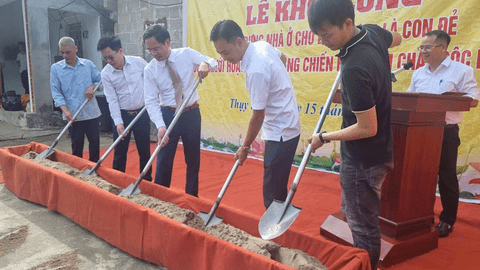 Khởi công xây dựng nhà ở cho con đẻ người hoạt động kháng chiến bị nhiễm chất độc hóa học trên địa bàn tỉnh Lạng Sơn