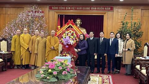 Các tổ chức tôn giáo thăm, chúc tết tỉnh ủy,  Ủy ban nhân dân tỉnh và sở dân tộc và tôn giáo  Nhân dịp tết nguyên đán bính ngọ 2026
