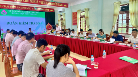 Đoàn Ban đại diện HĐQT Ngân hàng Chính sách xã hội tỉnh kiểm tra hoạt động tín dụng chính sách tại cụm các xã Vũ Lễ, Hưng Vũ, Tân Tri, Bắc Sơn, Vũ Lăng, Nhất Hòa năm 2026